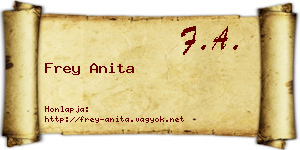Frey Anita névjegykártya